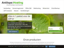 Tablet Screenshot of antilopehosting.com